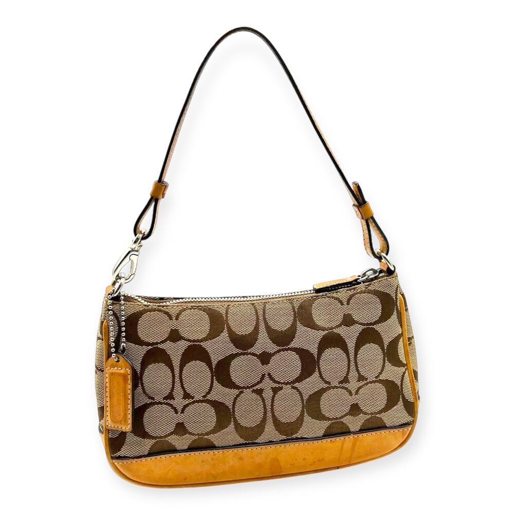 Coach Brown and Tan Mini Bag - Picture 2 of 11